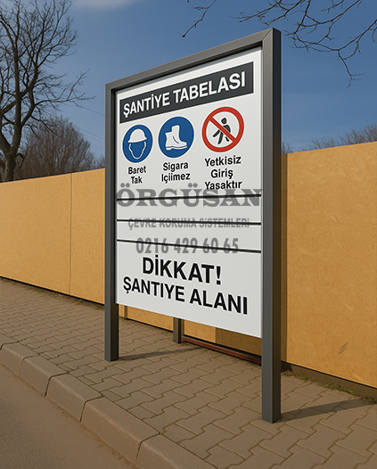 şantiye tabelası…
